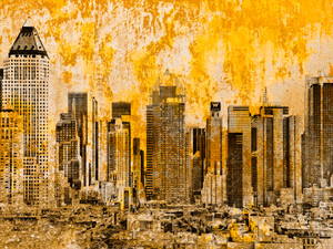 New York on the wall