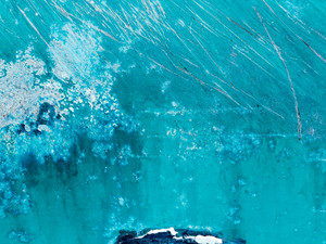 Blue Metal Abstract A