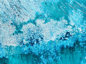 Blue Metal Abstract B
