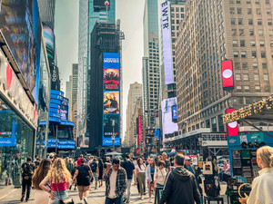 Bustling Times Square