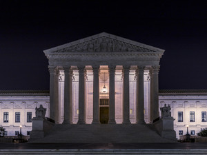 U.S. Supreme Cout Building at Night