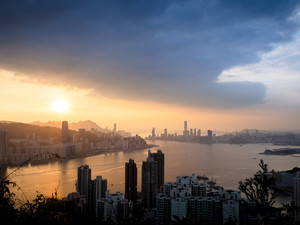 Hong Kong skyline from Devil's peak