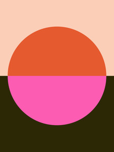 Circle in Pink and Forest