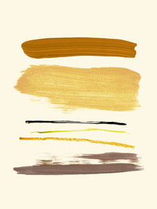 ABSTRACT MINIMALISM 4 SIMPLE BRUSHSTROKES