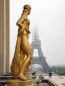 Golden Girl by Eiffel Tower