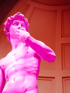 David Statue in Pink