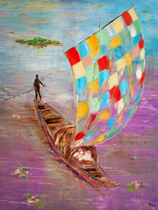 Africa. Journey Along The Purple River
