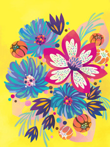 Imaginary Flowers: Yellow and Amethyst