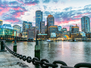 Boston Skyline from Fort Point​
