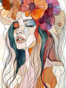 Abstract Floral Femme 3