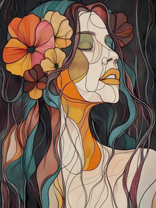 Abstract Floral Femme 4