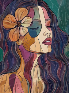 Abstract Floral Femme 1