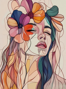 Abstract Floral Femme 2