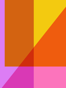 Bold Modern Color Block in Pink and Orange