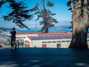 View from Fort Mason of Golden Gate Bridge