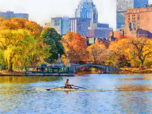 Autumn Morning in the Charles River Lagoon