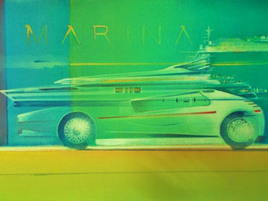 Marina reflection