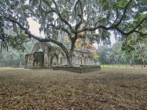 Chapel of Ease shrouded in mist