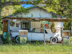 abandoned gas station​