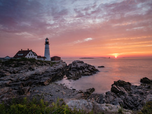 BCHN-Portland Head Light Sunset