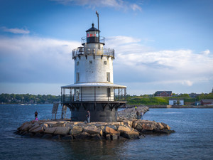 Sailing Past Spring Point Light