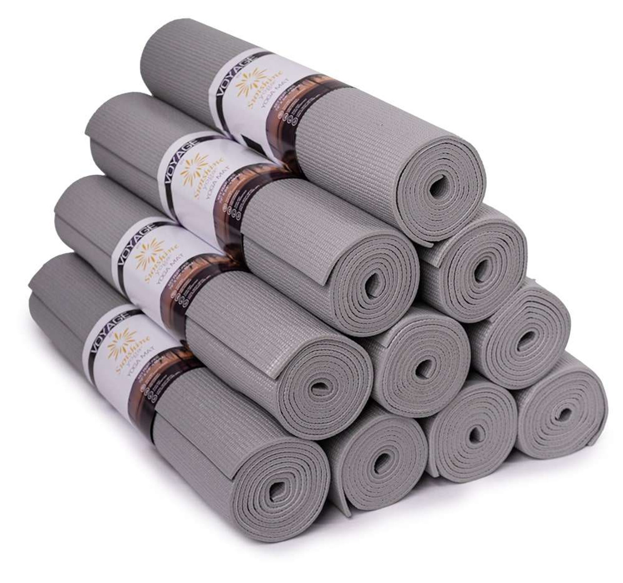 Voyage Yoga Mats, 10 Pack, 72 x 24 x 5mm - Pack of yoga mats