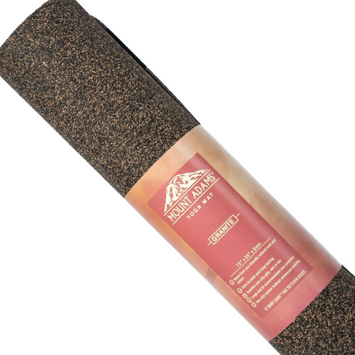 Granite Heavy Yoga Mat, 72" x 24" x 5mm, Natural Rubber & Cork