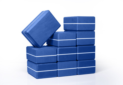 Darker Blue with White Stripe