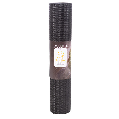 OPENBOX, Ascend Yoga Mats,  72" x24" x 6mm - Single Black