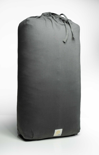 A cinch drawstring on the end ties the cover closed