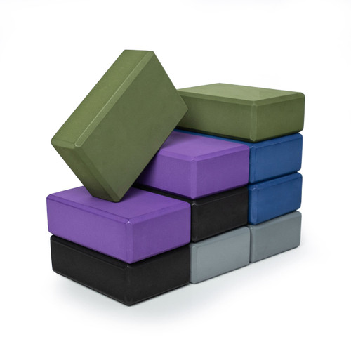 3 Inch Yoga Block - 10 Pack, 3 x 6 x 9 Yoga Support Block