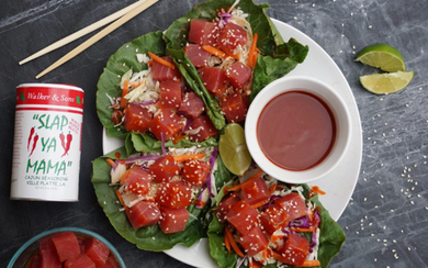 White Pepper Blend Poke Tuna Wraps