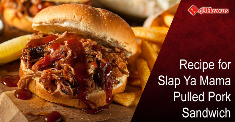 Recipe for Slap Ya Mama Pulled Pork Sandwich