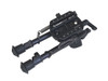 Sunwayfoto Harris Bipod Dual ARCA and Picatinny Adapter System Top View