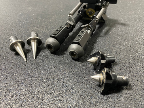 Gray Ops CNC Harris Bipod QDA with optional Feet accessories