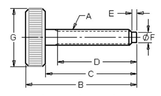 CoreLock Harris Forend Screw Dimension