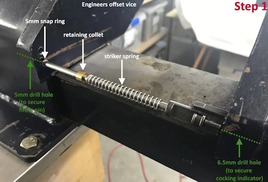 Striker Spring Kit Installation Step 1