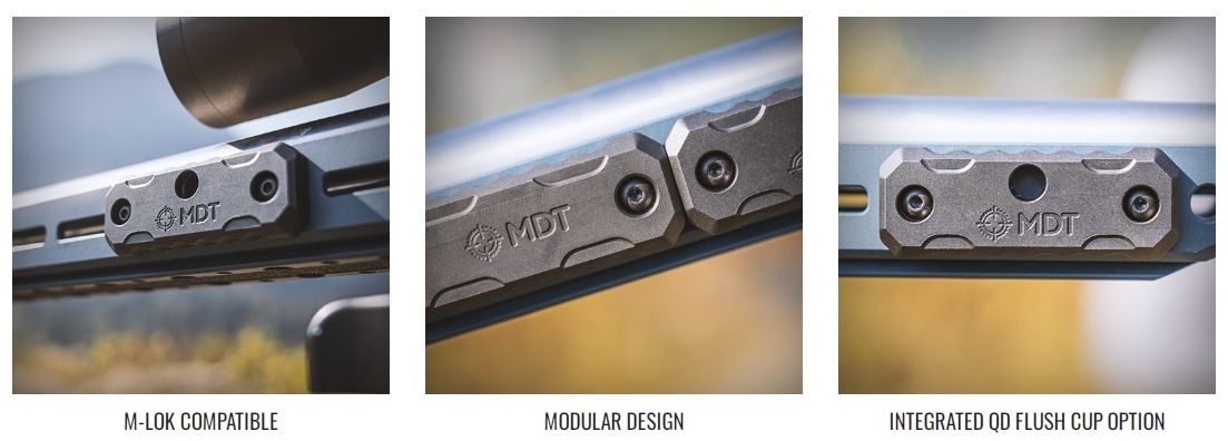 MDT M-LOK Exterior Forend Weight Features