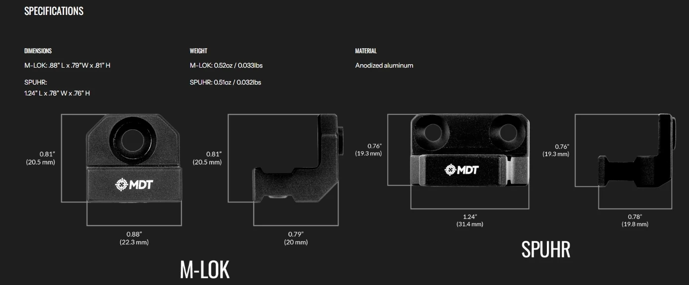 MDT Send IT Gen2 V-Mount Adapters