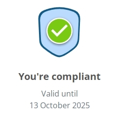 2025 PCI Compliant Certificate