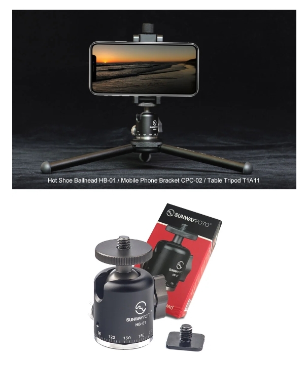 Sunwayfoto HB-01 Mini Ball Head Description No.5