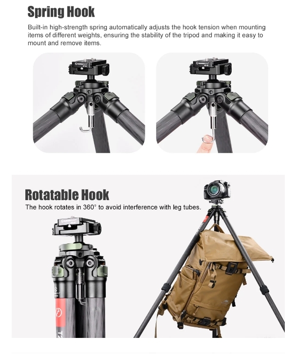 Sunwayfoto TC-02 Tripod Counterweight Hook Description No.2