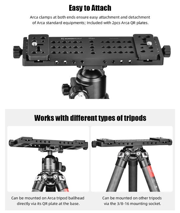 Sunwayfoto TT-01 Tripod Tactical Table Description No. 3