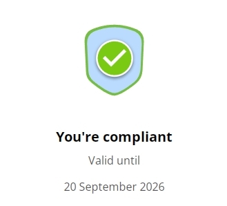2026 PCI Compliant Certificate