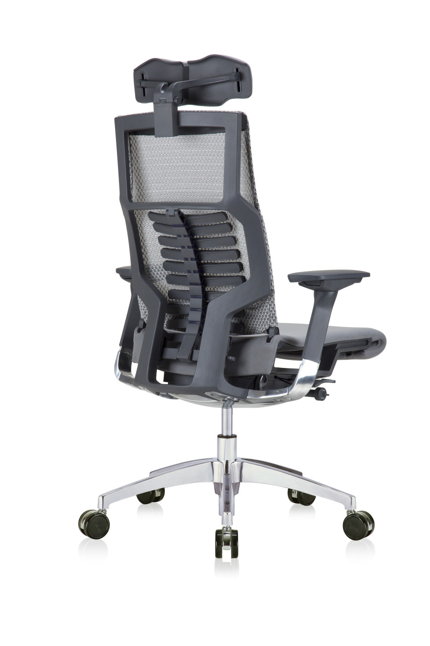 Eurotech Powerfit Charcoal Frame Fabric Seat Office Chair W - Main Image