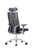Eurotech Powerfit Charcoal Frame Fabric Seat Office Chair W/Headrest