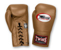 TWINS Boxing Gloves- Premium Leather w/ Laceup - Bold Colors - Purple - Blue - Green - Brown - Red