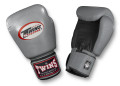 TWINS Boxing Gloves- Dual Color- Premium Leather w/ Velcro - Black Fist, Silver, Gold, Yellow - White Palm