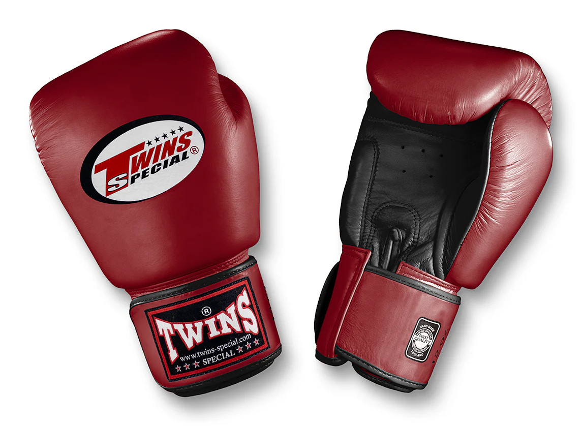 TWINS Boxing Gloves- Dual Color- Premium Leather w/ Velcro