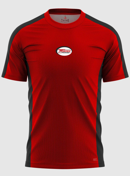 TWINS Muay Thai Boxing T-Shirts - Dual - Bold Colors - Sidebands - Black - Shirt - Red, Brown, Green, Blue, Lavender